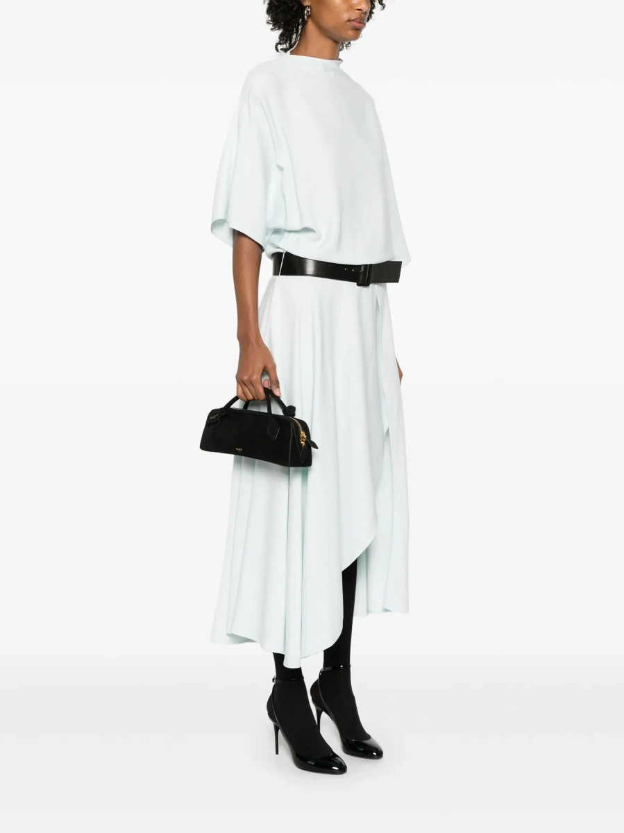 Geanta de mana Alaïa neagra din piele - Img 4