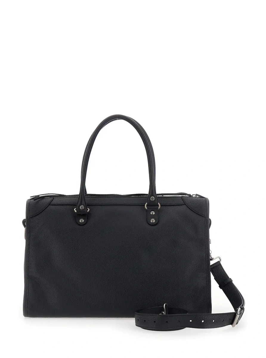 Geanta de mana Balenciaga 'City' neagra din piele 'Le City' - Img 2