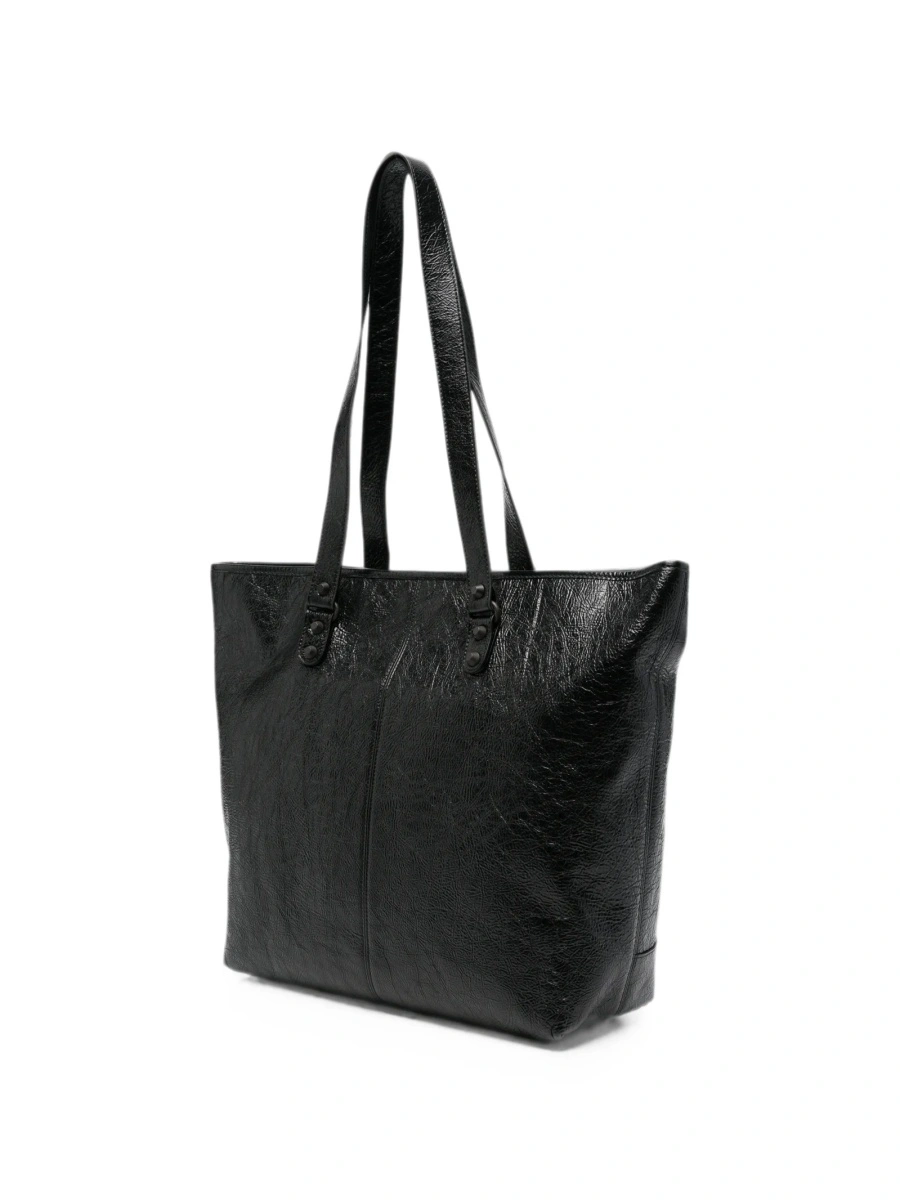 Geanta de mana Balenciaga neagra din piele - Img 3