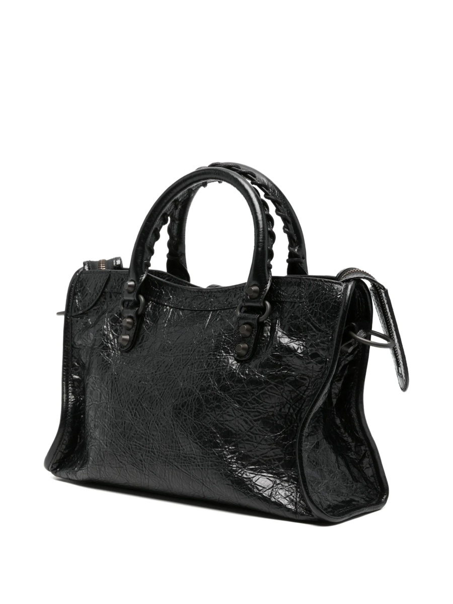 Geanta de mana Balenciaga neagra din piele - Img 3
