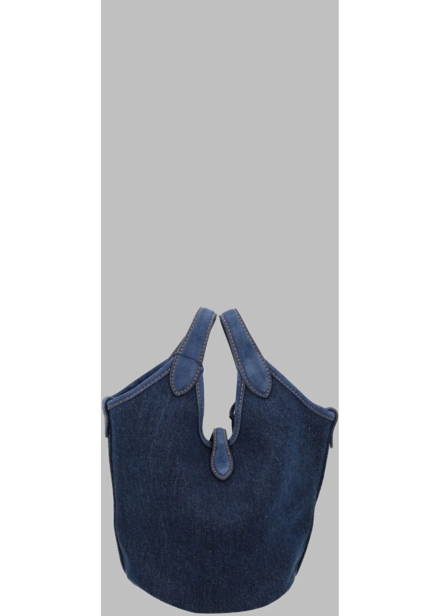 Geanta de mana Borsa "Play" Small In Denim - Img 2