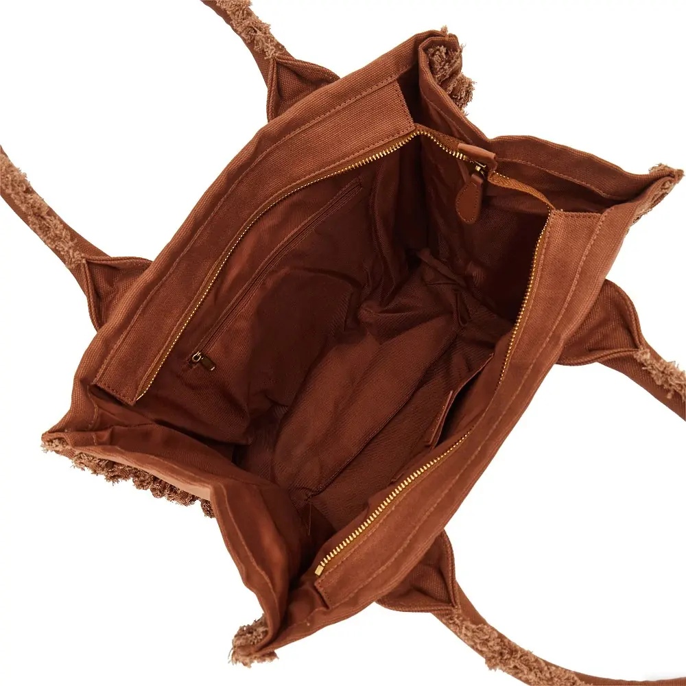 Geanta de mana Canvas medium 'Beach' shopping bag - Img 3
