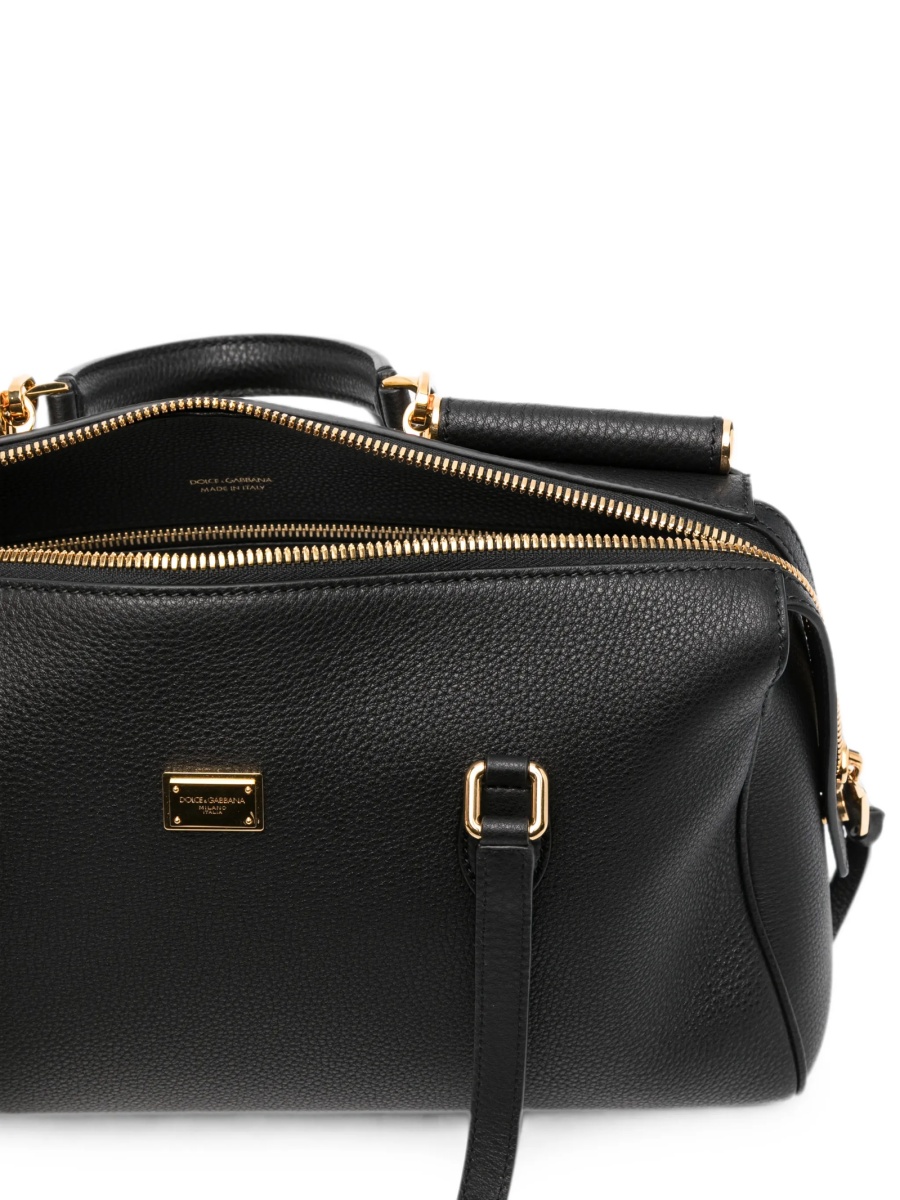Geanta de mana Dolce &amp; Gabbana neagra din piele si pvc - Img 5