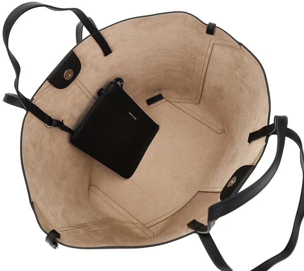 Geanta de mana 'Emporio Armani 1981' leather shopping bag - Img 3