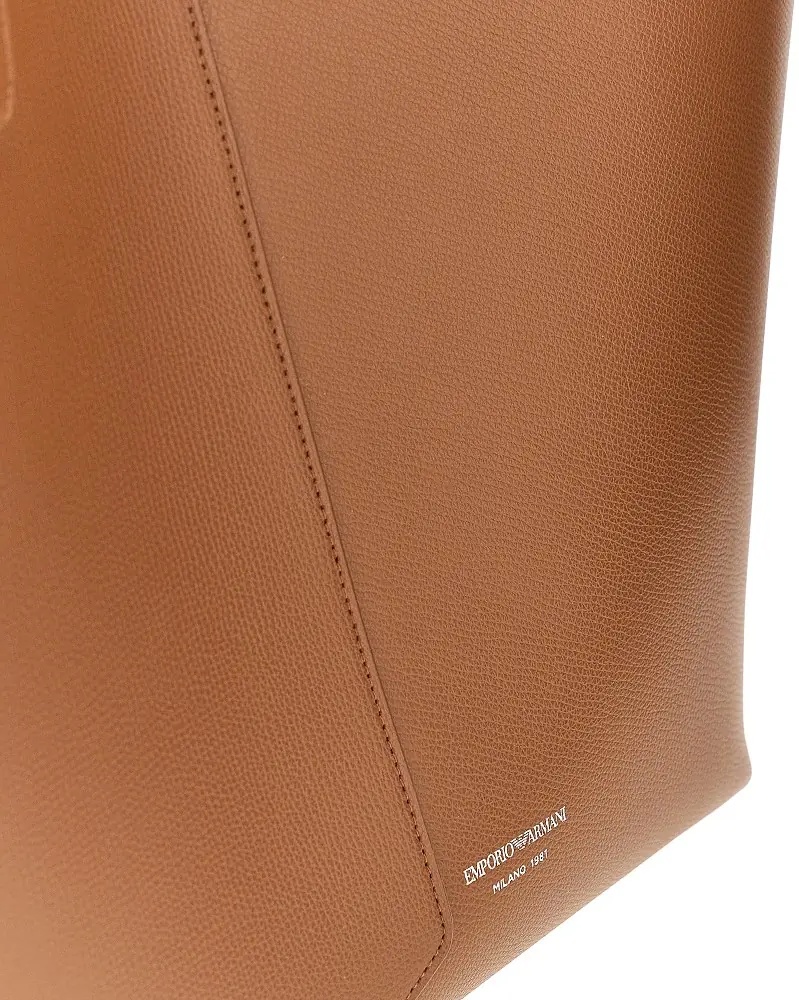 Geanta de mana 'Emporio Armani 1981' leather shopping bag - Img 4