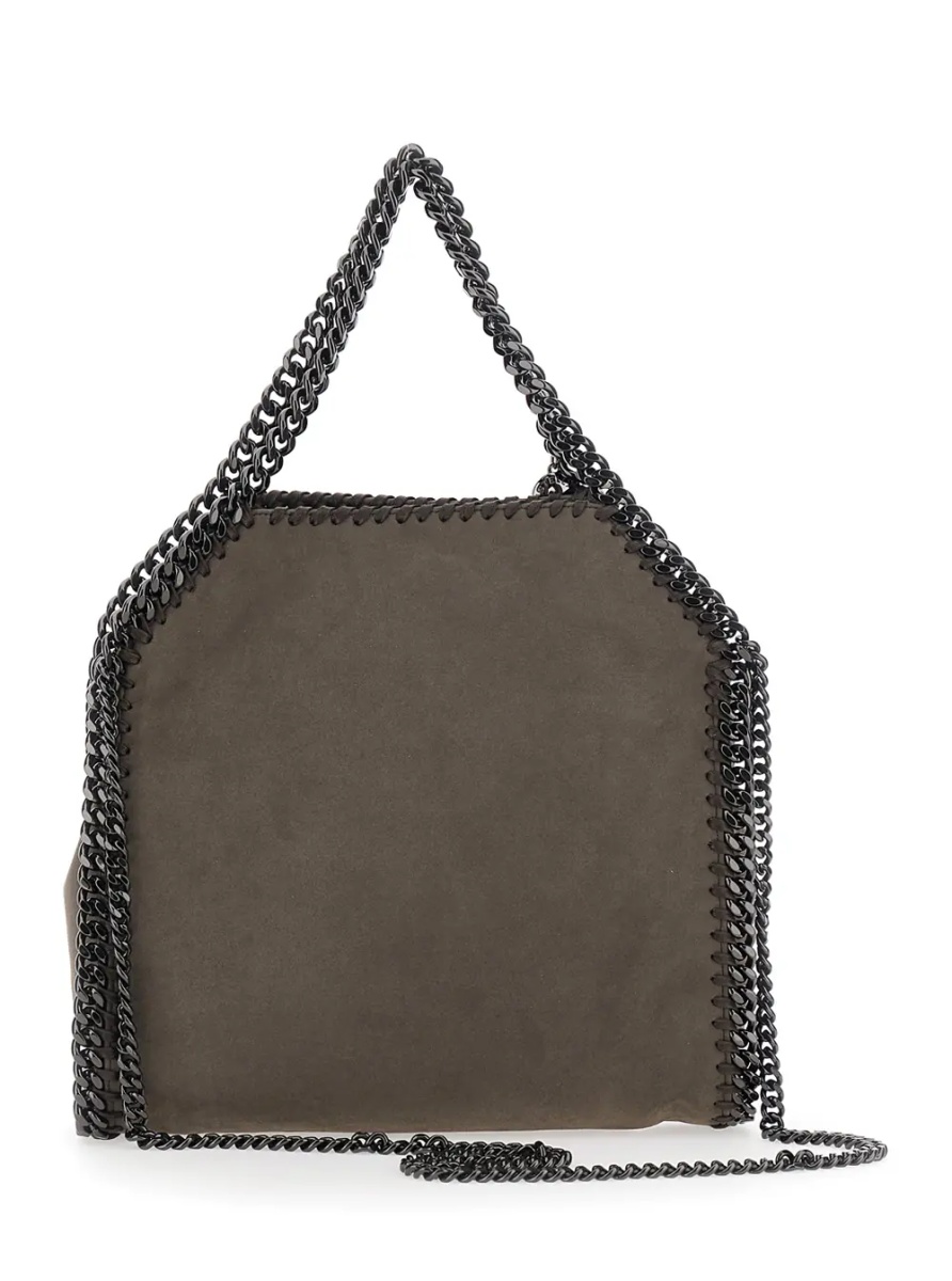 Geanta de mana 'Falabella Mini' Brown Handbag with Chain Handle and Strap in Eco Leather for Women - Img 2