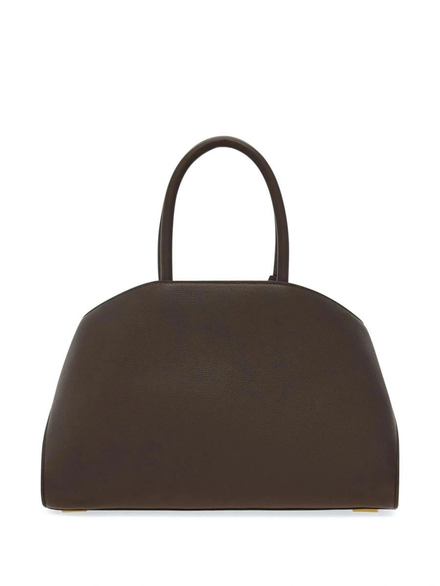 Geanta de mana Ferragamo maro din piele 'Hug Small' - Img 6
