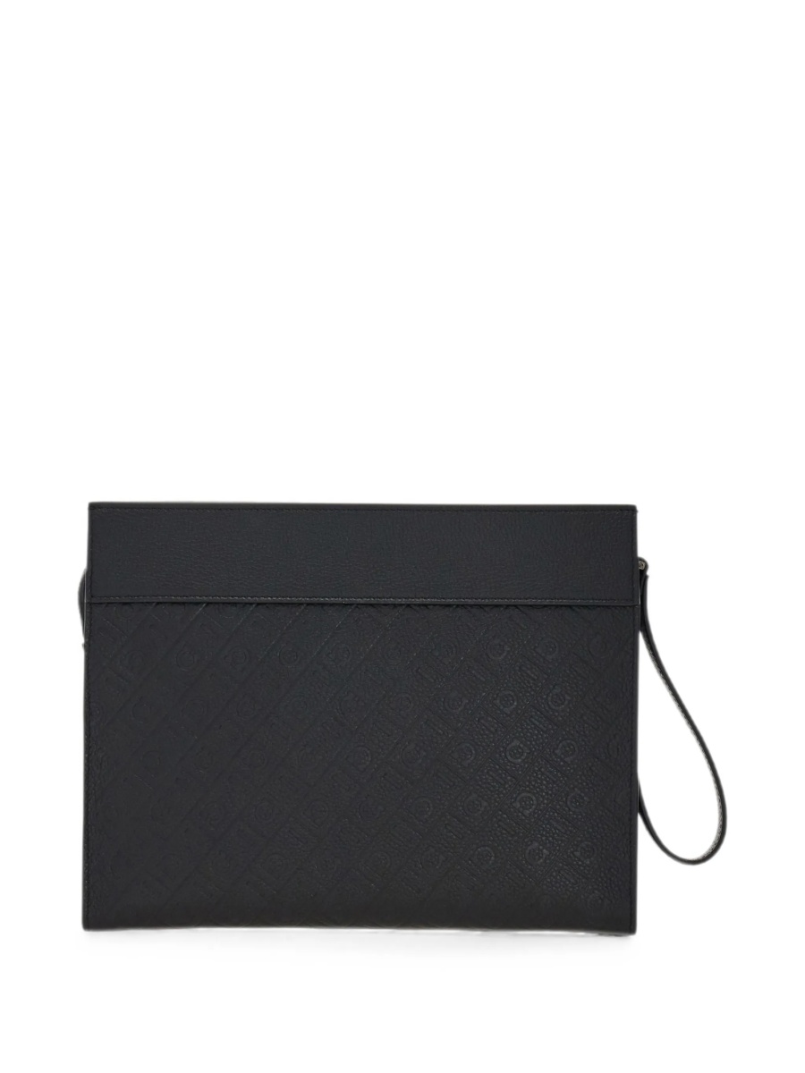 Geanta de mana Ferragamo neagra din piele - Img 3