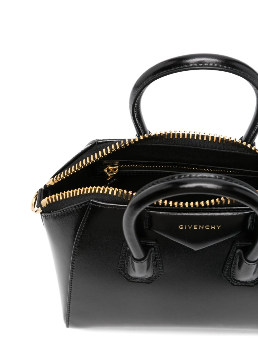 Geanta de mana Givenchy antigona neagra din piele - Img 5
