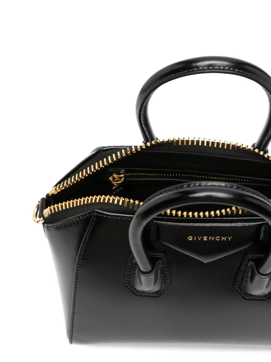 Geanta de mana Givenchy antigona neagra din piele - Img 5
