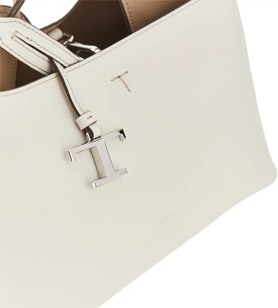 Geanta de mana Grained leather micro shopping bag - Img 4