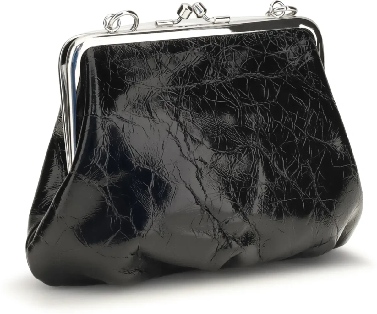 Geanta de mana Granny Frame patent leather Handbag - Img 3
