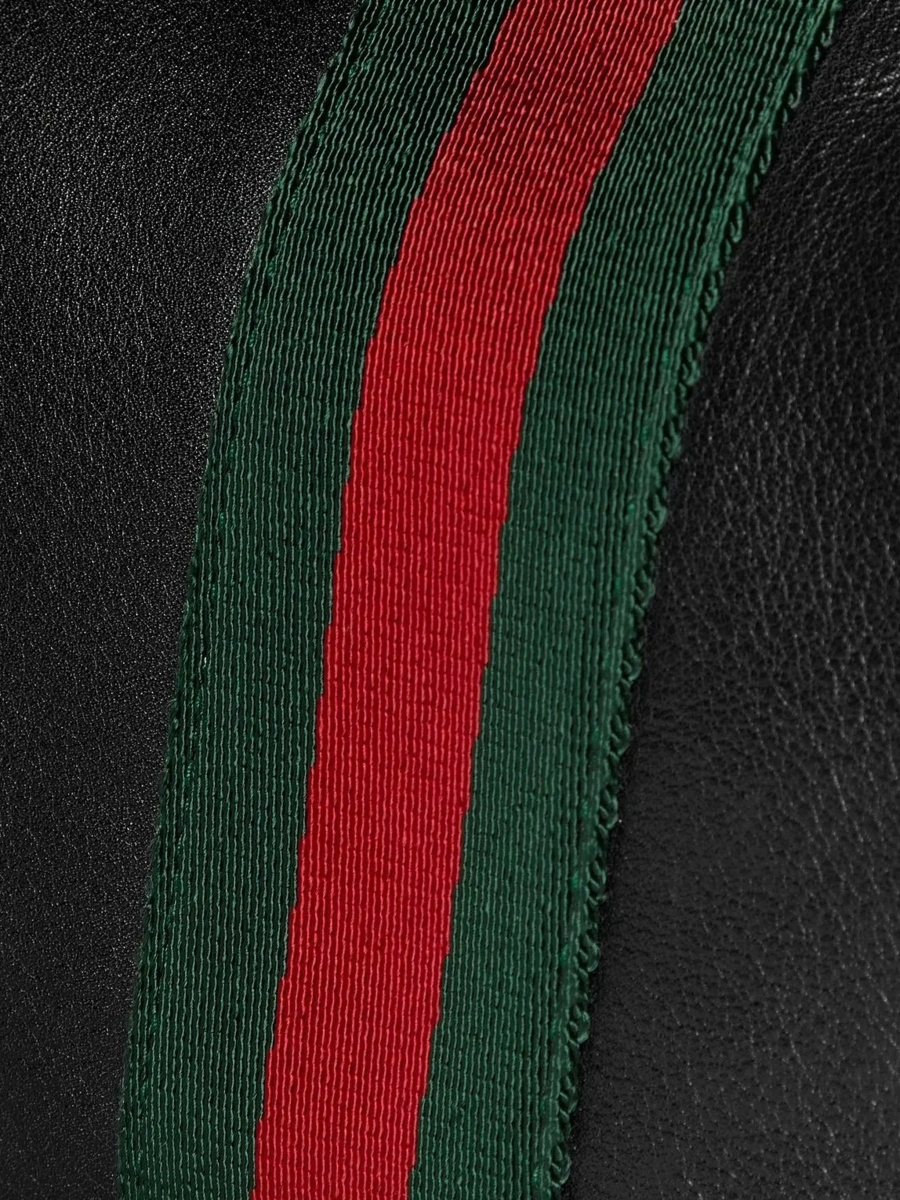 Geanta de mana Gucci neagra din piele 'Lunetta' - Img 6
