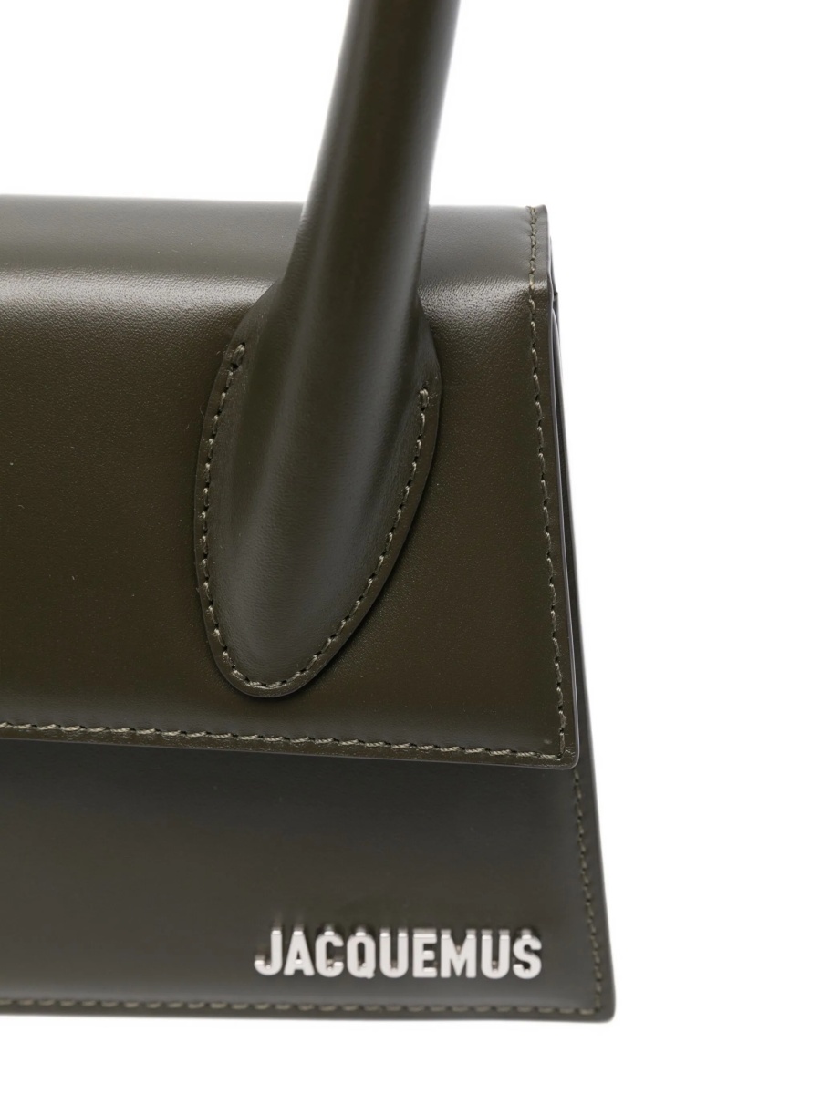 Geanta de mana JACQUEMUS Chiquito maro din piele - Img 3