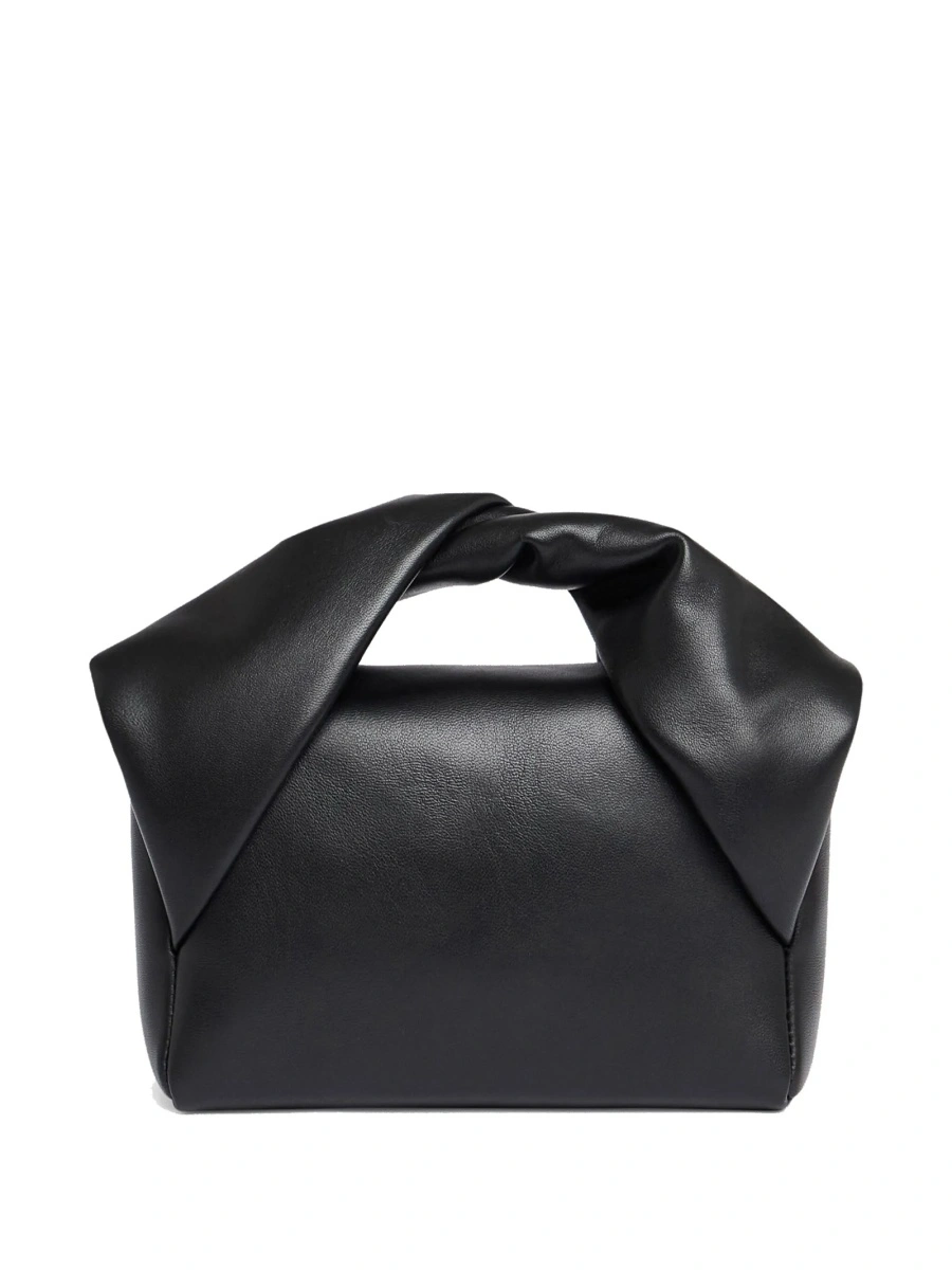 Geanta de mana JW Anderson neagra din zamak si piele - Img 2