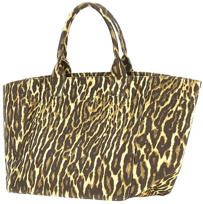 Geanta de mana Leopard canvas XXL tote bag - Img 2