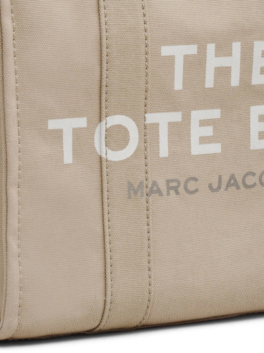 Geanta de mana Marc Jacobs neutra din bumbac - Img 5