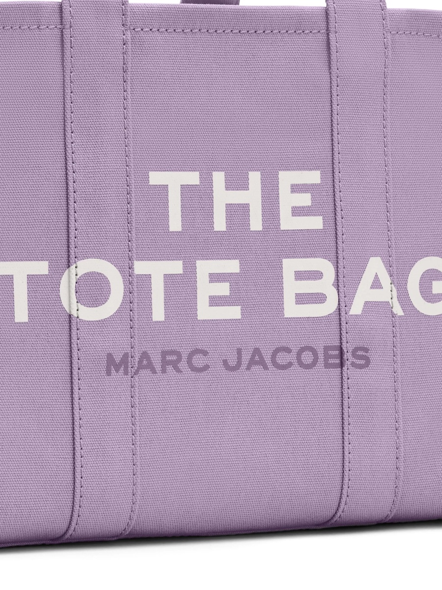 Geanta de mana Marc Jacobs violet din bumbac - Img 5