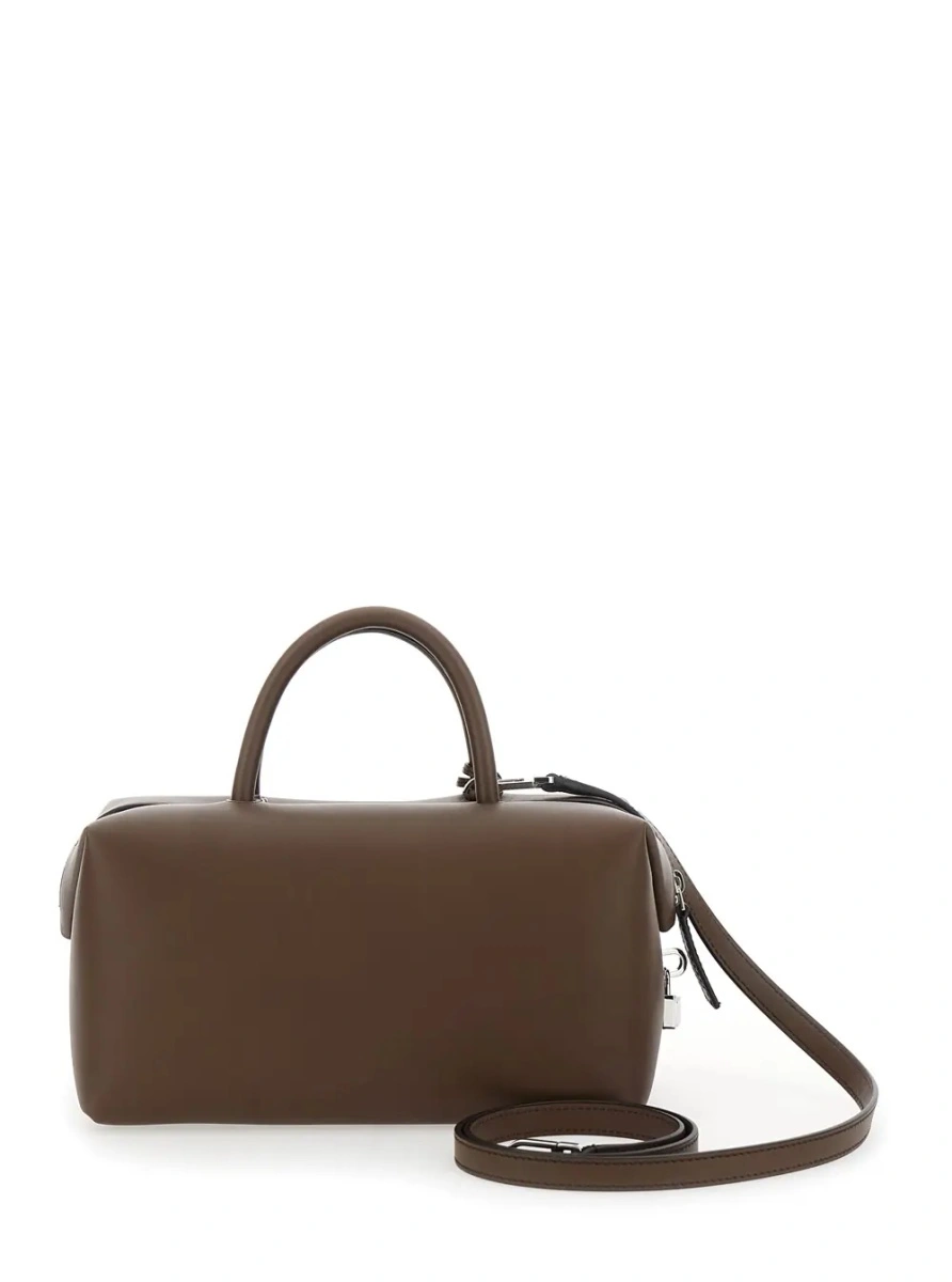 Geanta de mana Max Mara maro din piele - Img 2