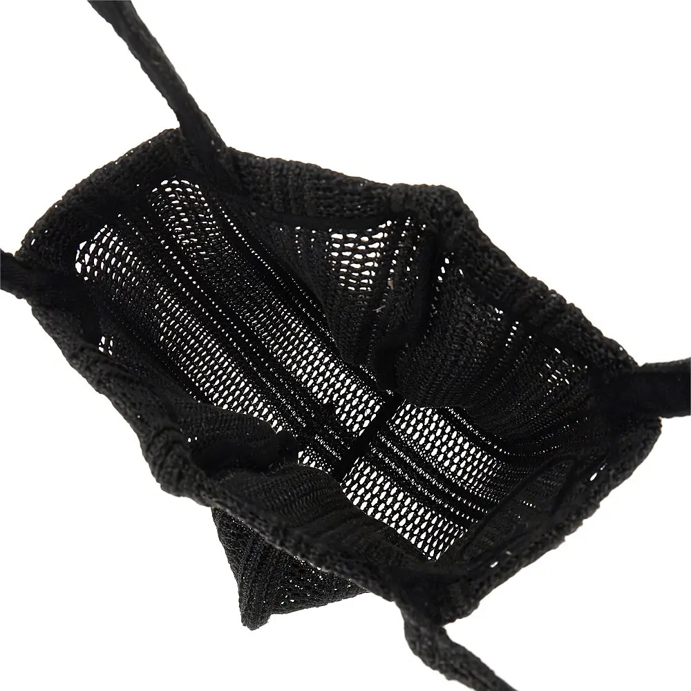 Geanta de mana Medium faux raffia Easy Tote Bag - Img 3