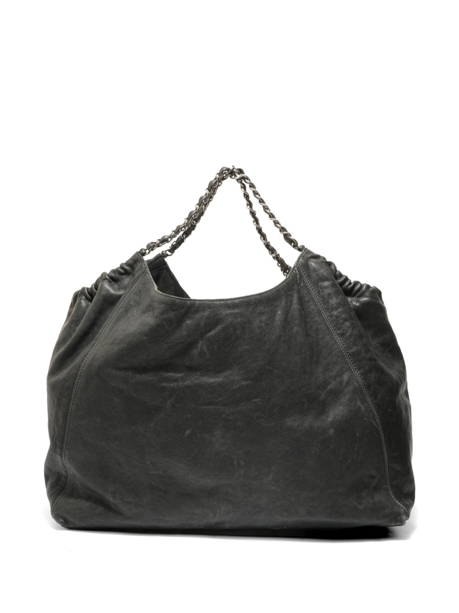 Geanta de mana Michael Kors neagra din piele tip caviar - Img 2