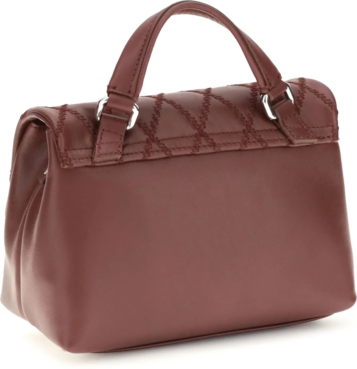 Geanta de mana Mini Postina Tramè leather Top Handle Bag - Img 3