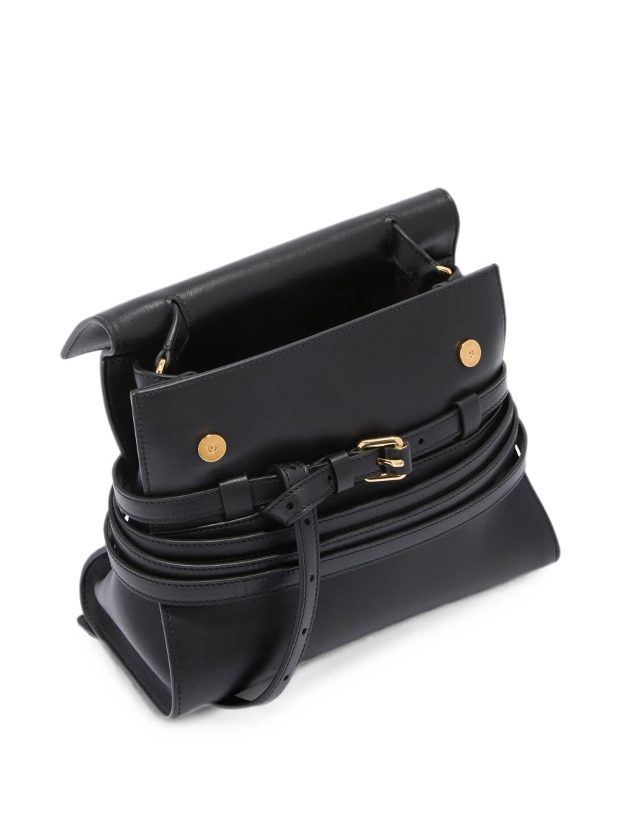 Geanta de mana Moschino neagra din piele - Img 2
