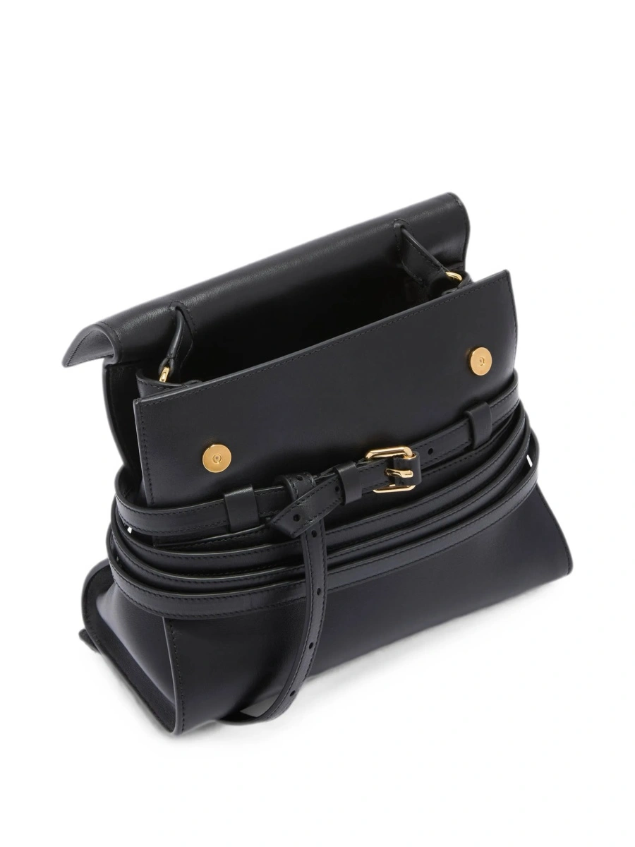 Geanta de mana Moschino neagra din piele - Img 2