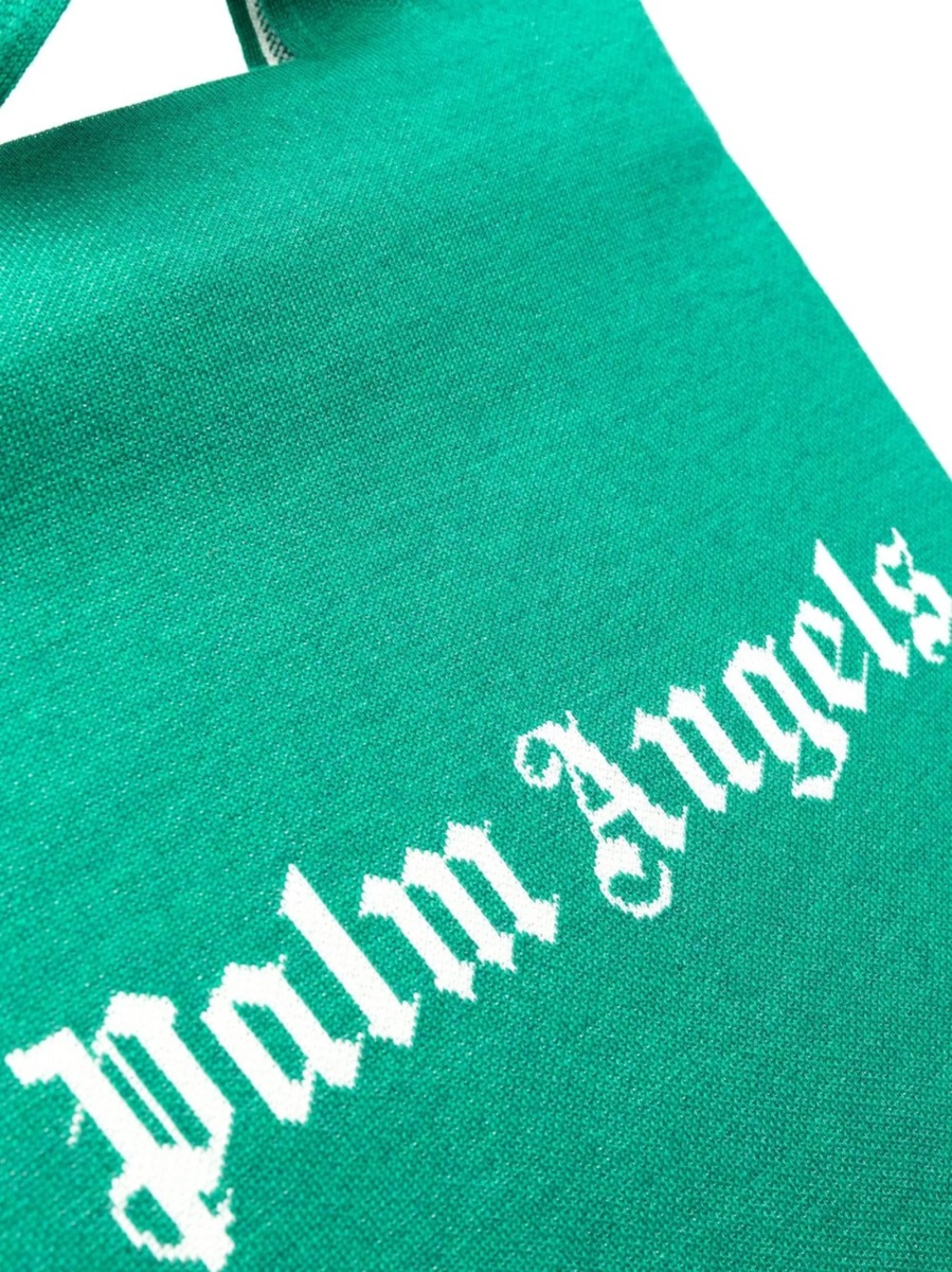 Geanta de mana Palm Angels verde din poliamida si polyester - Img 4