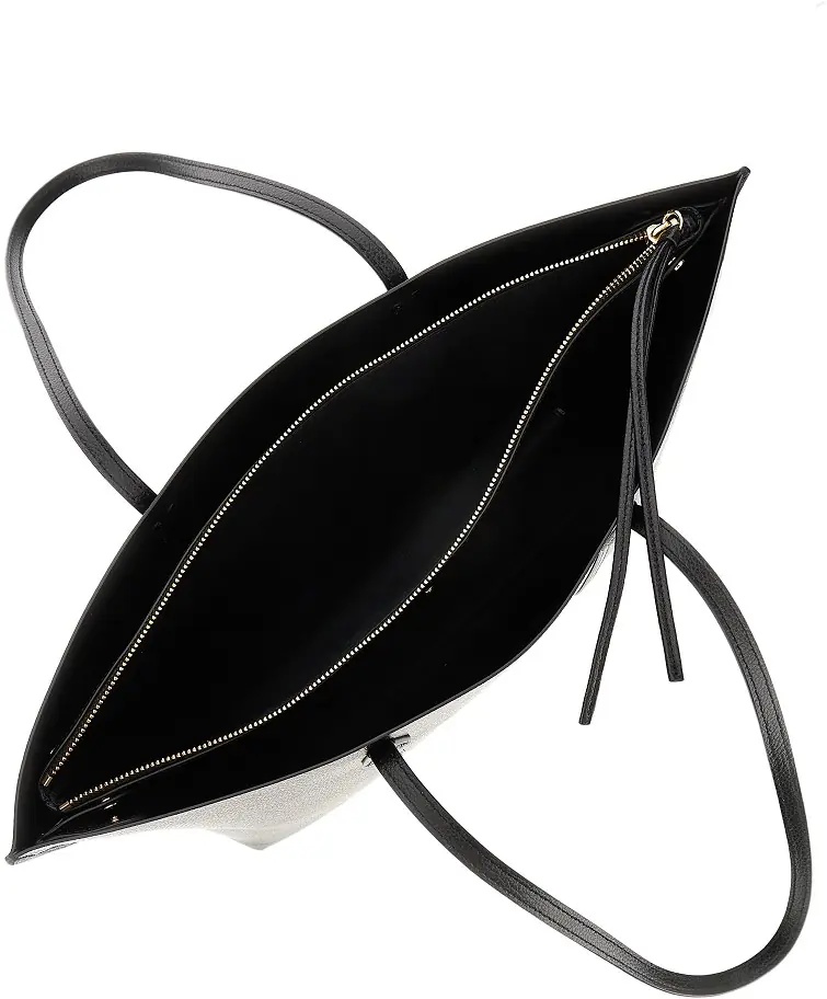 Geanta de mana 'Perry' grained leather shopping bag - Img 3