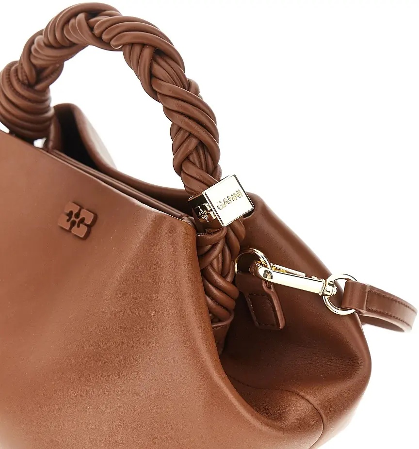 Geanta de mana Recycled leather small 'Bou' bag - Img 4