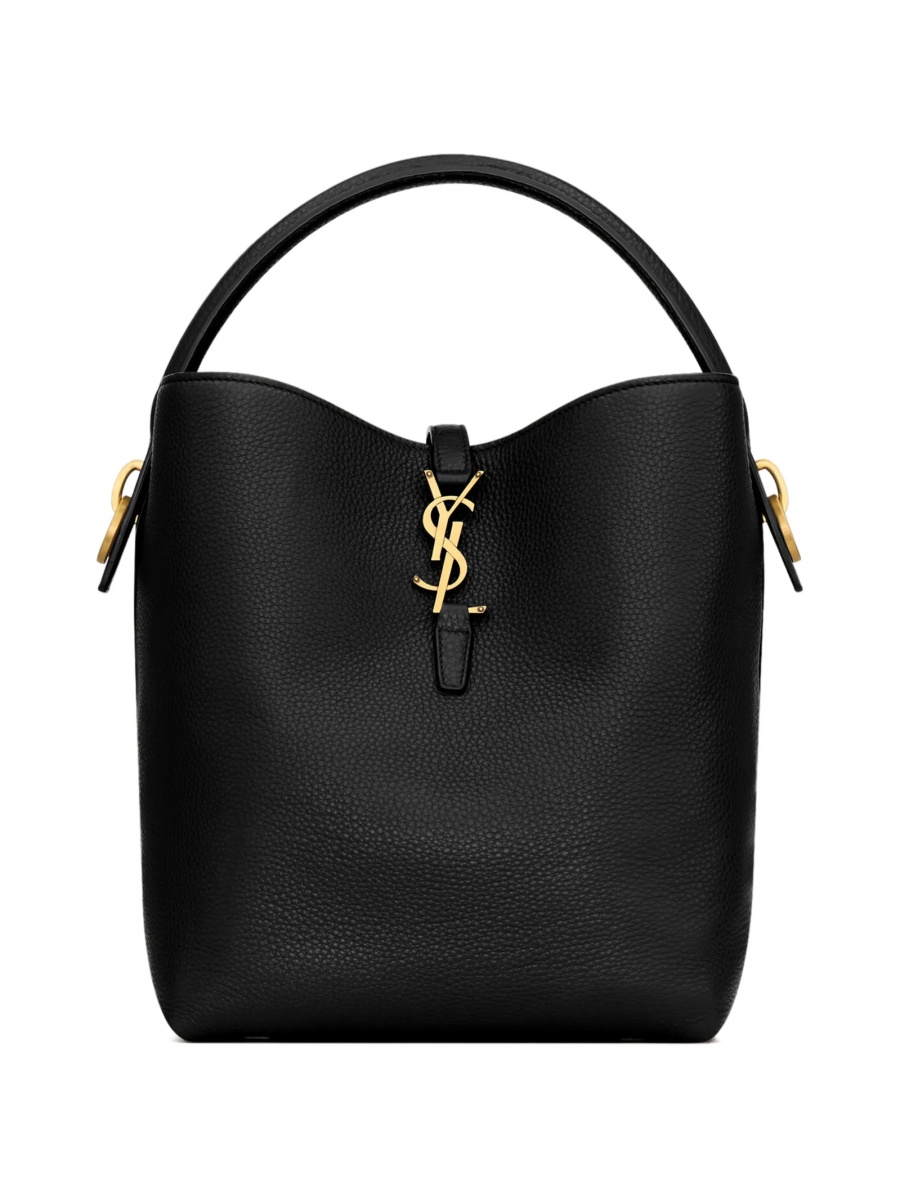 Geanta de mana Saint Laurent neagra din piele - Img 5