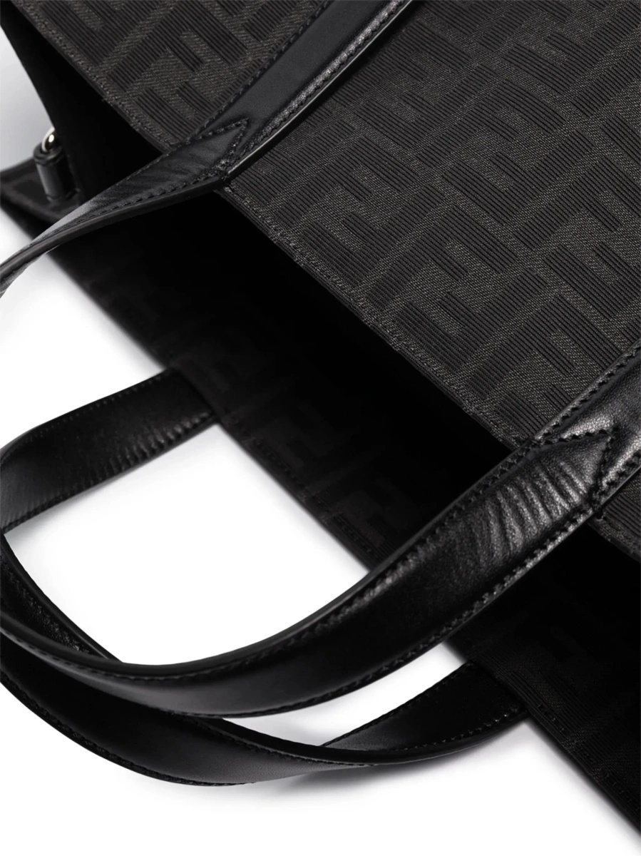 Geanta de mana Shopper in Tech Fabric Jacquard FF Fendi Man - Img 8