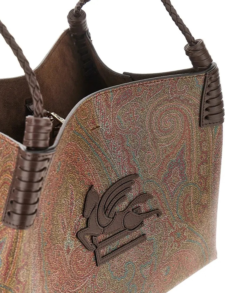 Geanta de mana Small 'Libra' Paisley shopping bag - Img 4