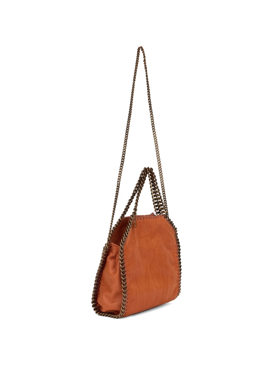 Geanta de mana Stella McCartney falabella portocalie din poliuretan - Img 3