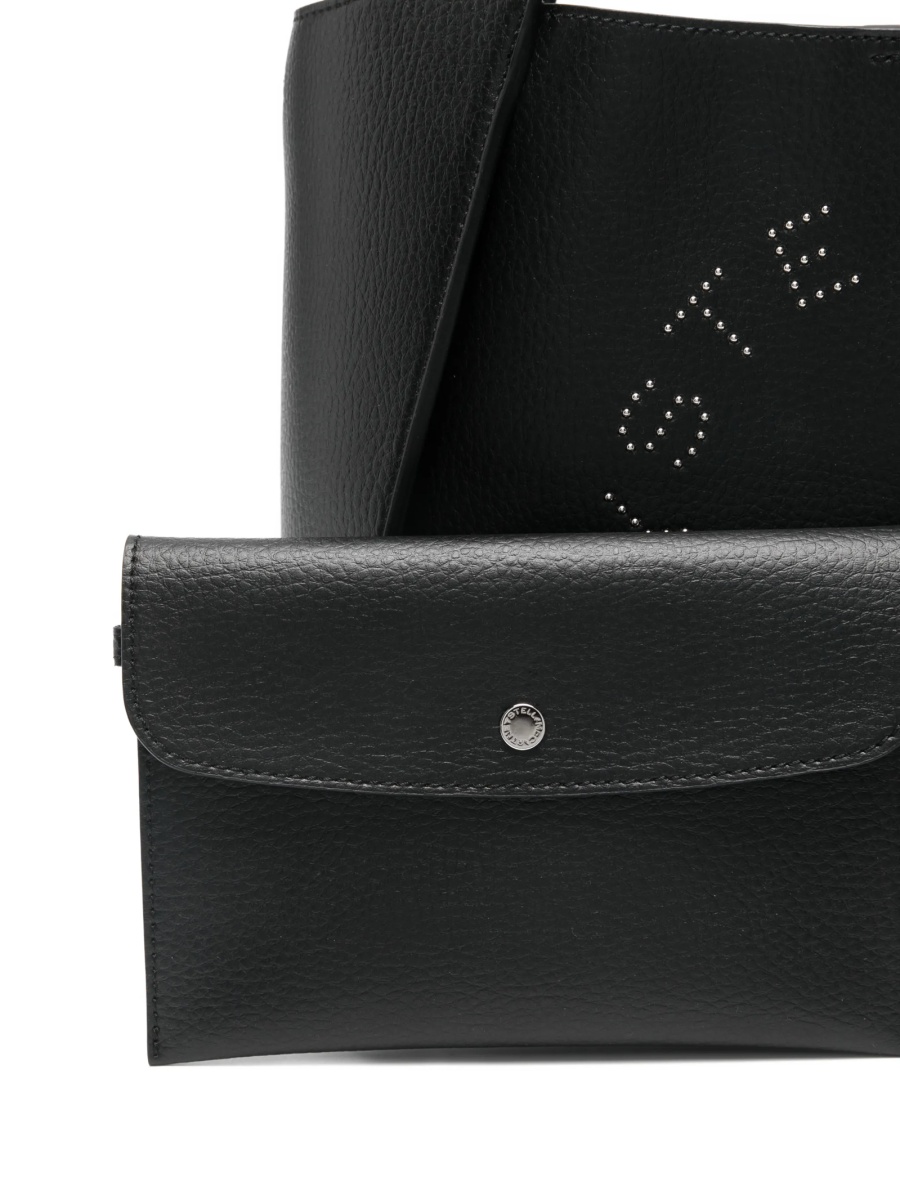 Geanta de mana Stella McCartney neagra din poliamida si poliuretan - Img 4