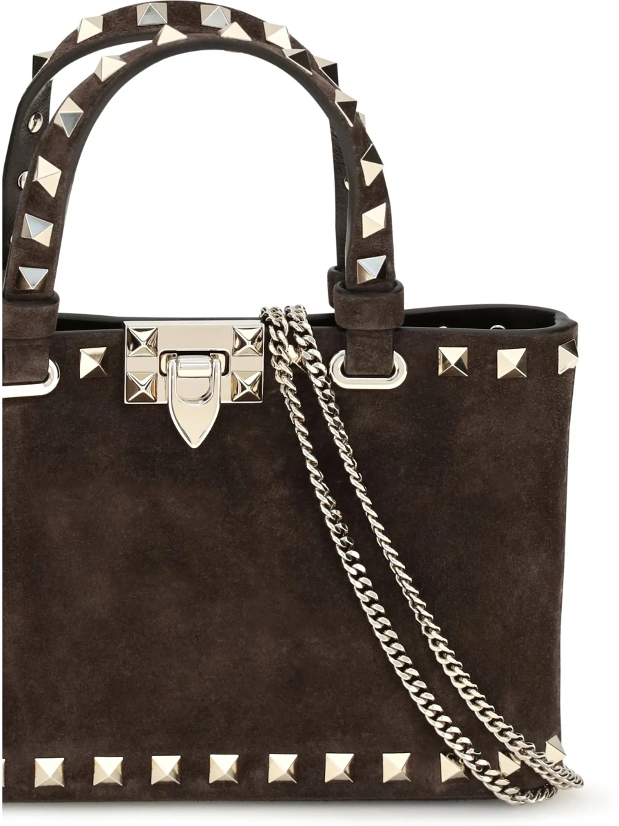 Geanta de mana Suede Rockstud mini Handbag - Img 4