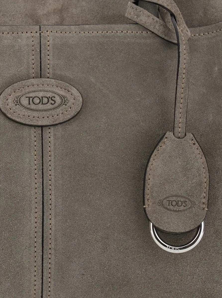 Geanta de mana TOD'S gri din piele intoarsa - Img 3