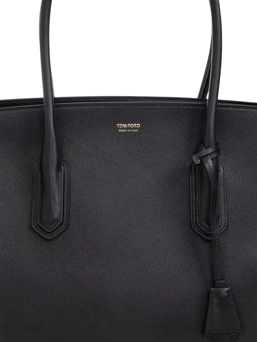 Geanta de mana Tom Ford neagra din piele - Img 5