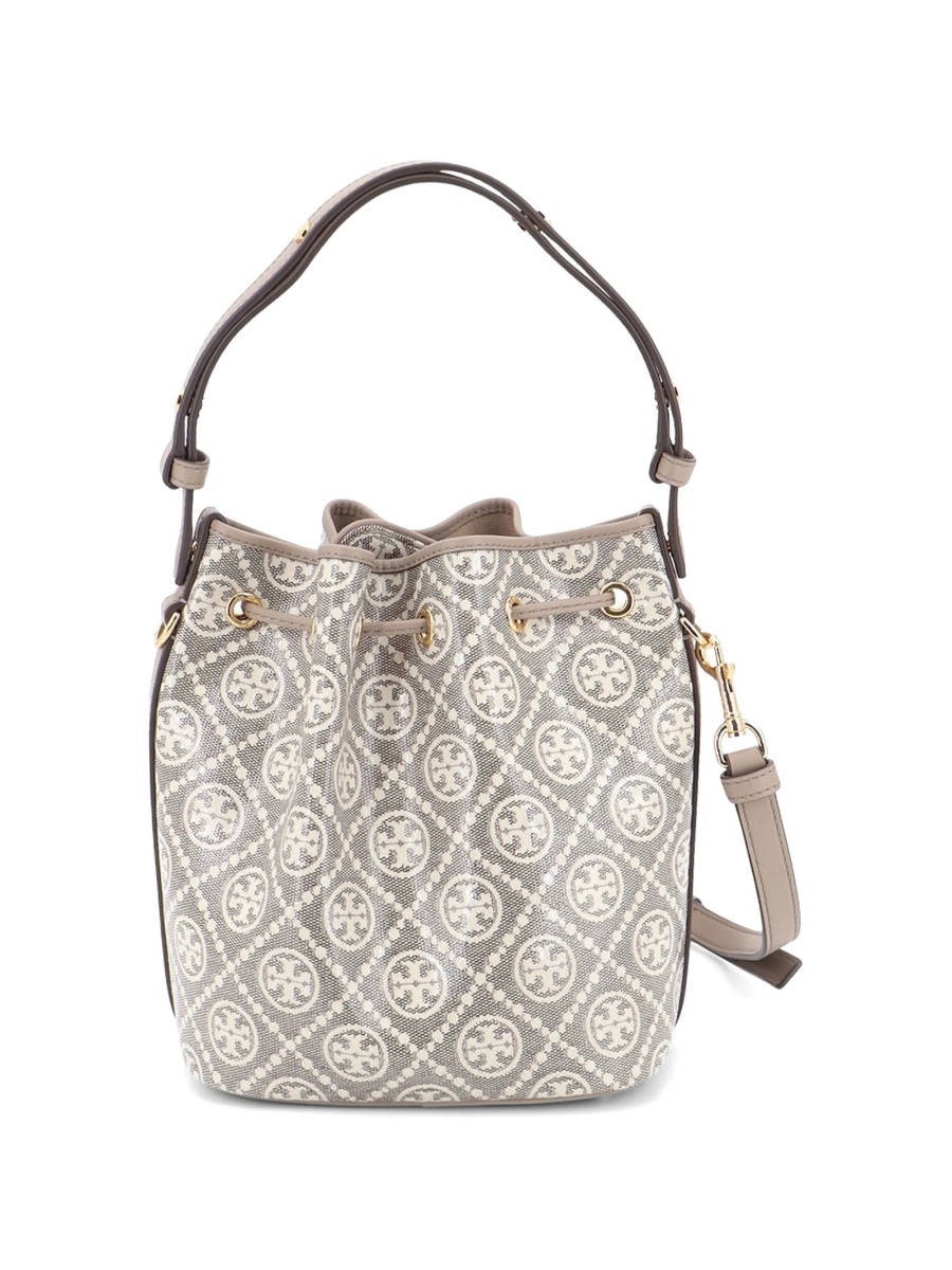 Geanta de mana Tory Burch gri din piele - Img 2
