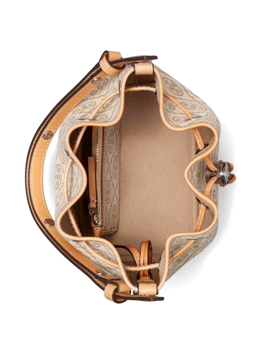 Geanta de mana Tory Burch neutra din bumbac si polyester - Img 3
