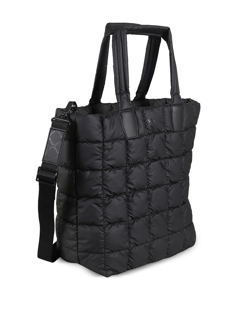 Geanta de mana VEECOLLECTIVE neagra din nylon - Img 3