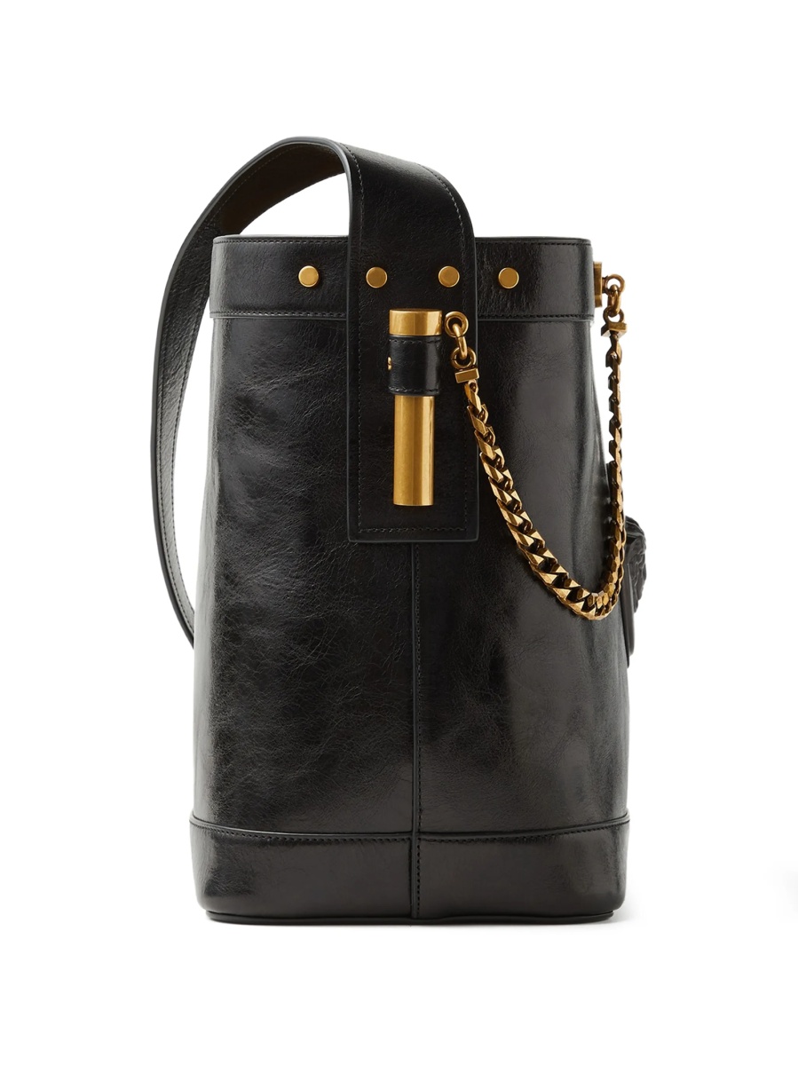 Geanta de mana Versace neagra din piele - Img 4