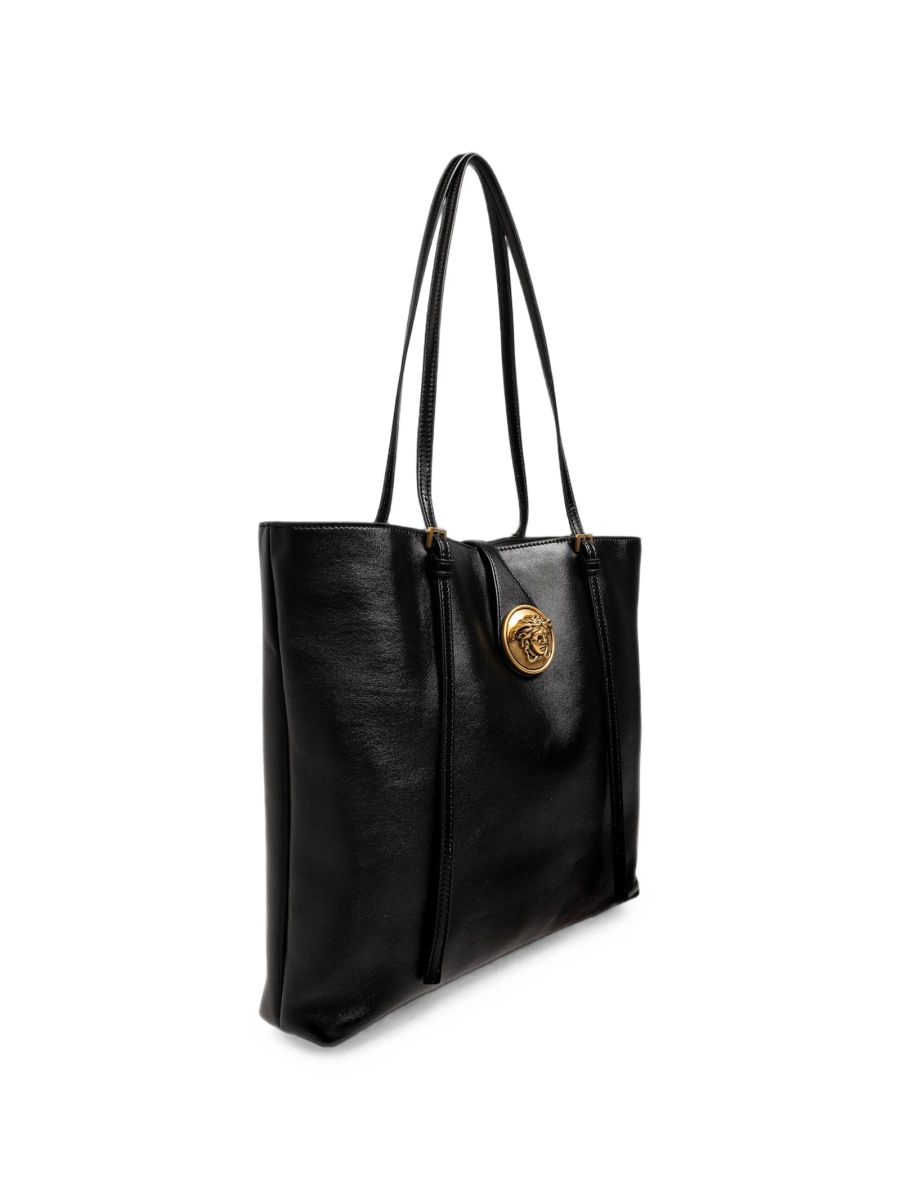 Geanta de mana Versace neagra din piele - Img 4