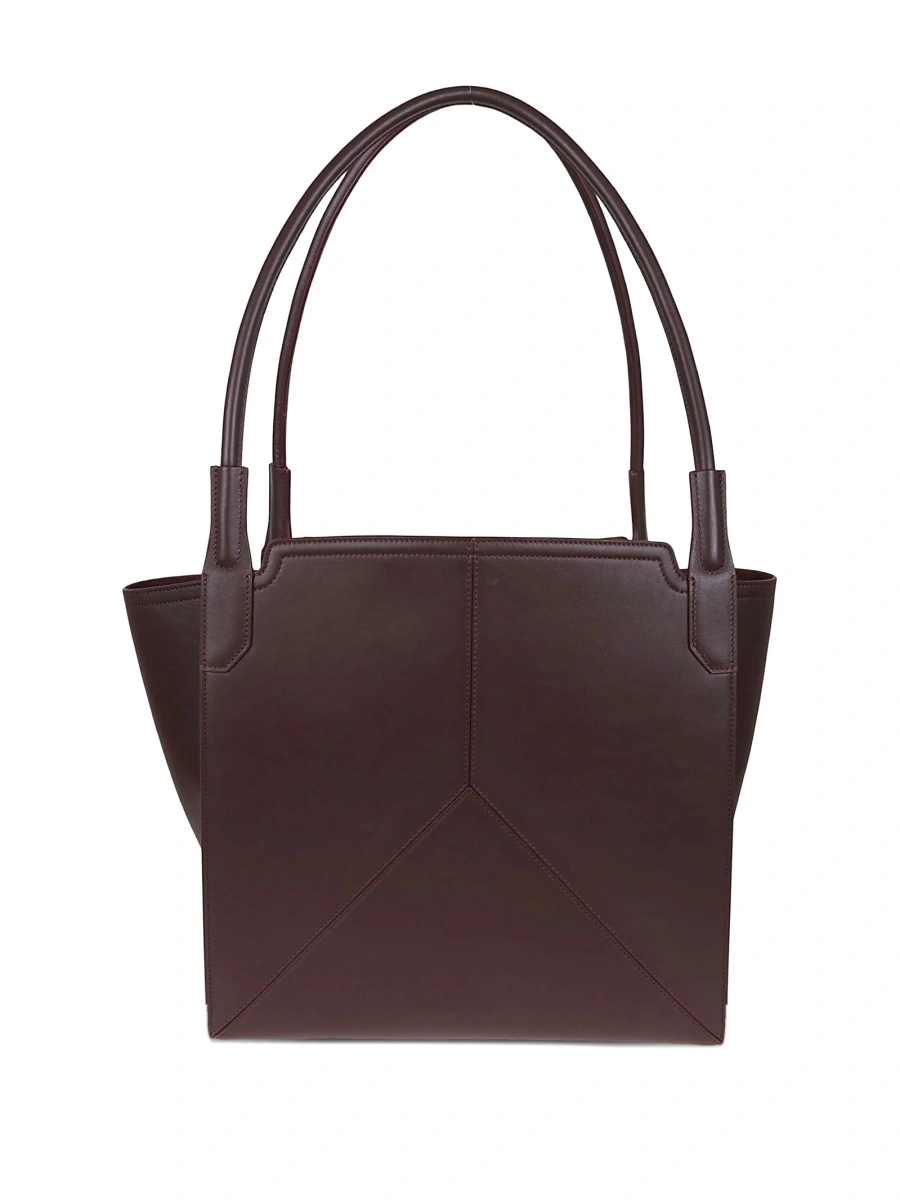 Geanta de mana Victoria Beckham rosie din piele - Img 3