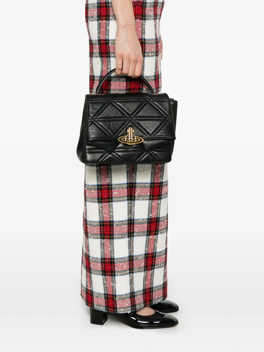 Geanta de mana Vivienne Westwood neagra din piele - Img 2