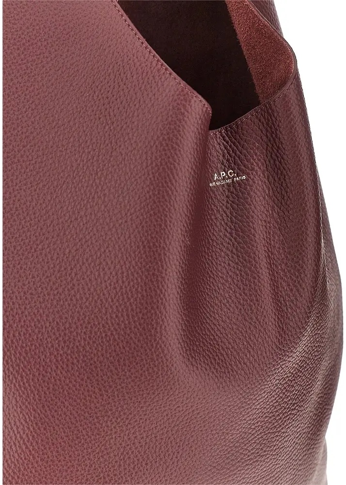 Geanta de umar A.P.C. 'Le Neige' grained leather bag - Img 4