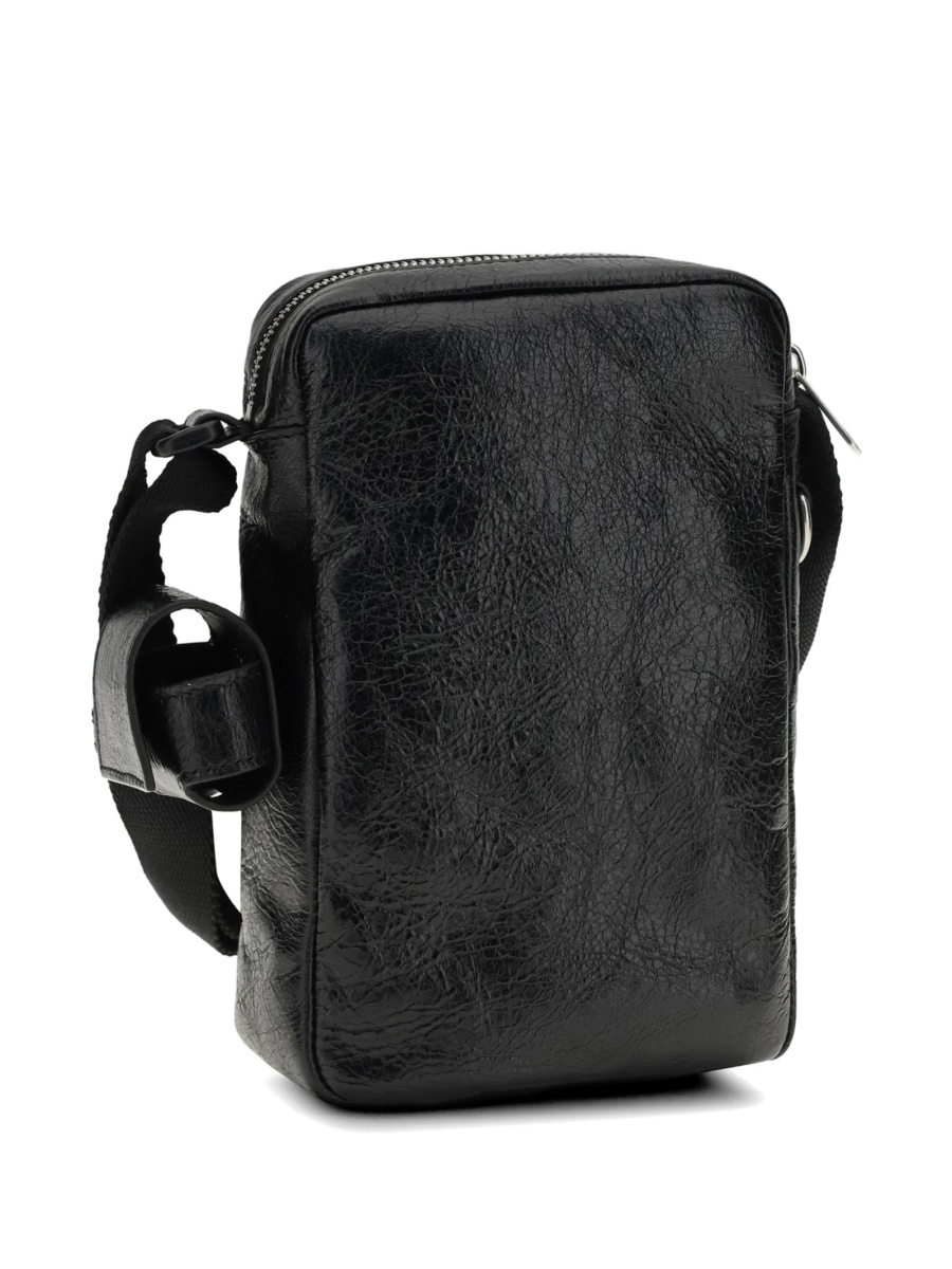 Geanta de umar Balenciaga neagra din piele - Img 4