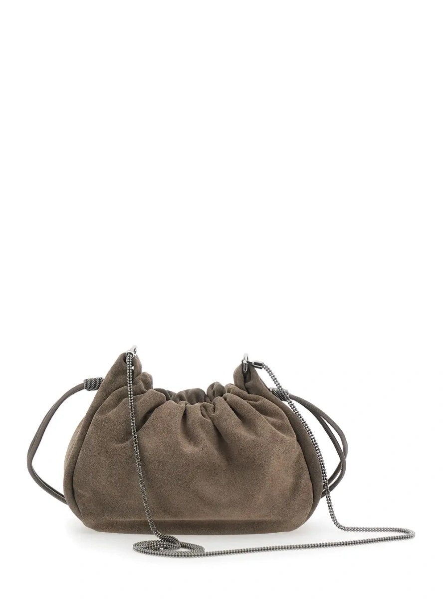 Geanta de umar Borsa Bucket Mellow mini in camoscio - Img 2