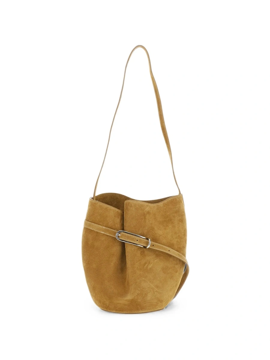 Geanta de umar Brown Crossbody bag with Adjustable Strap in Suede for Women - Img 6
